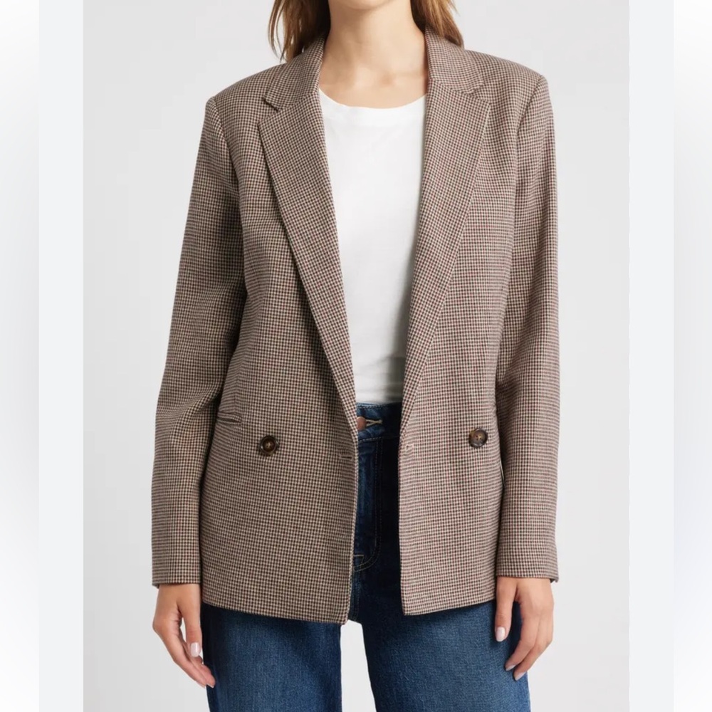 Mango Houndstooth Blazer